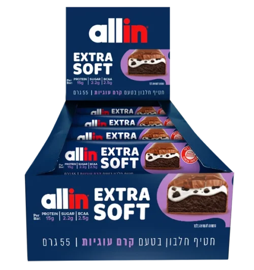 חטיפי חלבון אול אין 24 יח׳ | Allin